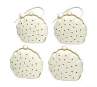 Aromatherapy Shower Holder Rotating Suction 4-Pack(white) | Adjustable rotation, gentle to intense mode, 4-pack value, fits 4-inch steamers, easy clean