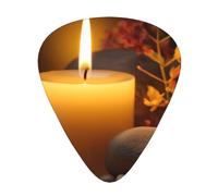Aromatic Candle Guitar Plectrums, 12 Pcs Lightweight Guitar Plectrums, 0.46mm/0.71mm/0.96mm Thickness For Acoustic Guitar Acoustic Electric Guitar Ukulele Bass