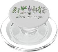 Aromatic Herbal Plants Are Magic, Hand-drawn Culinary Herbs PopSockets PopGrip for MagSafe
