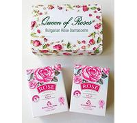 Aromatic Rose SOAP BAR with Bulgarian Rose oil, 2pcs set in gift box