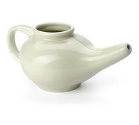 Aromatic Salt Premium Ceramic Neti Pot, Green