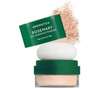 AROMATICA Rosemary Dry Shampoo Powder 10g/0.3oz - Travel Size Dry Shampoo with Panthenol and Biotin For Hair | Non aerosol & Talc Free