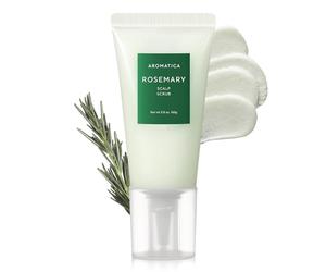 AROMATICA Rosemary Scalp Scrub 5.82oz / 165g - Sulfate-Free, Silicone-Free, Vegan Cleansing With Salt Granules - Invigorates and Exfoliates Scalp, Micro-Exfoliate