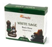 Aromatica White Sage Backflow Incense Cones For Meditation & Aromatherapy