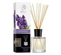 AROMATIKA Lavender Reed Diffuser 200ml - Scented Diffuser with Sticks, Natural Lavender Essential Oil, Long Lasting Home Fragrance & Air Freshener, Relaxing Aromatherapy Scent for Home, Office & Spa