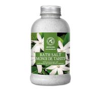 AROMATIKA Monoi de Tahiti Bath Salts with Coconut Oil & Gardenia Extract - 600 g Aromatherapy Bath Soak for Relaxation & Stress Relief, Natural Bath Salt for Soaking Bath, Body Care, Beauty & Home Spa