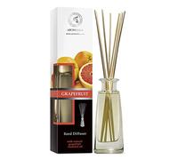 AROMATIKA Reed Diffuser Grapefruit 100ml - Natural Grapefruit Essential Oil Room Fragrance, Scented Diffuser with Sticks, Long Lasting Air Freshener & Aromatherapy Citrus Scent for Home, Office & Spa