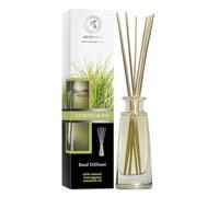 AROMATIKA Reed Diffuser Lemongrass 100ml - Natural Lemongrass Essential Oil Room Fragrance, Aromatherapy Scented Diffuser with Sticks for Home, Office & Spa - Long Lasting Air Freshener, Gift Idea
