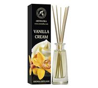 AROMATIKA Vanilla Cream Reed Diffuser 100ml - Scented Diffuser with Sticks, Long Lasting Room Fragrance & Air Freshener, Warm Aromatherapy Scent for Home, Office & Spa, Gift Idea