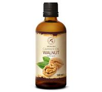 AROMATIKA Walnut Carrier Oil 100 ml - Pure Juglans Regia Base Oil for Face, Body, Hair, Lips & Nails Care - Moisturising Bath, Tanning & Suntan Oil for Massage & Essential Oils