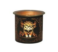Aromatize Aroma Multi Functional Tealight Wax Melt Burner 10.5Cm - Black Highland Cow