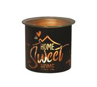 Aromatize Aroma Multi Functional Tealight Wax Melt Burner 10.5Cm - Black Home Sweet Home