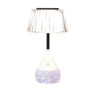 Aromatize Led Colour Changing Pleated Shade Glitter Lamp