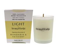 Aromaworks Light 10cl Votive Candle, Mandarin & Vetivert