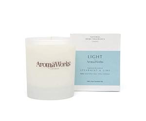 AromaWorks London Aromaworks Light Spearmint & Lime Candle | Creates a Calm Enhancing Atmosphere | Provides a Sense of Happiness | Naturally Scented | 100% Pure Essential Oils | 7.76 Oz