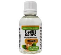 Aromhuset Caramint Flavour Drops 50 ml - High Intensity, Sugar Free, Zero Calorie Flavoured Liquid for Protein Shakes, Baking, Yogurt, Ice Cream, Desserts and More
