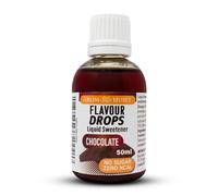 Aromhuset Chocolate Flavour Drops 50 ml - High Intensity, Sugar Free, Zero Calorie Flavoured Liquid for Protein Shakes, Baking, Yogurt, Ice Cream, Desserts and More