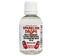 Aromhuset Wild Strawberries Flavour for Sparkling Water 50ml - Zero Sugar, Low Calorie & No Preservatives - Makes 25 Litres - Just Add 2ml to 1 Litre Sparkling Water