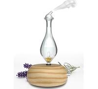 ArOmis Premium Glass Essential Oils Nebulizer - Waterless Diffuser for Aromatherapy - Handmade Oil Diffuser, Wooden Base, No Plastic, No Heat, No Battery, No LEDs - Orbis Lux Merus