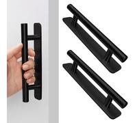 AROMUJOY Pack of 2 Self-Adhesive Furniture Handles, 127 mm Cabinet Handles, Stainless Steel, Kitchen Handles, Cabinet Drawer, Drawer Handles, Door Handles for Wardrobe, Sliding Door, Balcony Door
