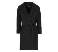 Arona Short Double-faced Wool Coat - female - Max Mara - Belted Coats - Black - M - Coats M