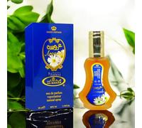 Aroosah 35ml Perfume Spray by Al Rehab woody fragrance that blends woody notes, musk, floral notes, chamomile and herbal notes ideal for everyday use.