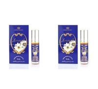 Aroosah Attar Perfume Oil Combo Pack of 2 - 6ml Each | Alcohol-Free Roll-On | Long Lasting Floral Attar for Women | Romantic & Fresh Scent
