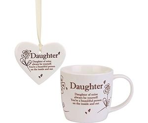Arora 7014 Said with Sentiment Ceramic Mug & Heart Gift Sets Daughter