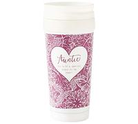 Arora 7560 Said with Sentiment Travel Mug-Auntie, Stainless Steel, Pink
