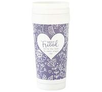 Arora 7561 Said with Sentiment Travel Mug-Best Friend, Stainless Steel, Purple