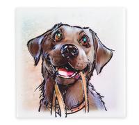 Arora Design Art of Arora - Black Labrador Ceramistone Coaster pack of 4 Arora Design Multicolor