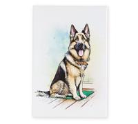 Arora Design Art of Arora - German Shepherd Tile Arora Design Multicolor