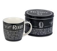 Arora Design Men's Ultimate Gift For Man - Rugby Mug & Tin in Black Arora Design Black