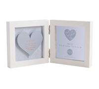 Arora Design Women's Said with Sentiment Hinged Heart Photo Frame Auntie in White Arora Design White