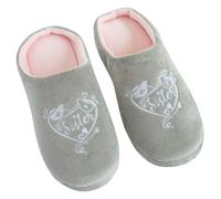 Arora Design Women's Said with Sentiment Sister Slippers in Light Grey | Size: 5-6 Arora Design Light Grey 5-6