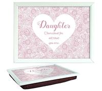 Arora Said with Sentiment 7550 White Lap Tray Daughter, Multicolour, One Size