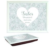 Arora Said with Sentiment 7553 White Lap Tray Sister, Multicolour, One Size