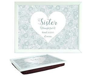 Arora Said with Sentiment 7553 White Lap Tray Sister