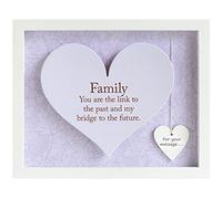 B&Q Heart Frame Said with Sentiment 'Family' 7602 – Multicolour – One Size