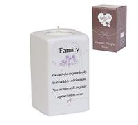 Arora Said with Sentiment Square Tealight Holder - Family