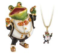 Arora Secrets from Hidden Treasures 1077 Wind in the Willows Toad Trinket Box, Multicolour, One Size