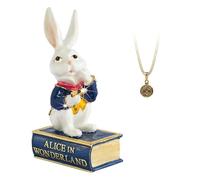 Arora Secrets from Hidden Treasures Alice In Wonderland White Rabbit Trinket Box, Multicolour, One Size
