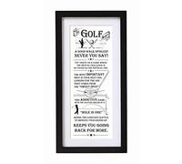 Arora The Ultimate Gift for Man Printed Word Poster-Black Wooden Framed Wall Art Picture-Golf Addict, Multicolour, One Size, 8943