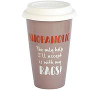 Ultimate Girl Gift Ceramic Travel Mug - Shopaholic