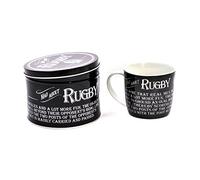 Arora Ultimate Gift for Man 8815 Rugby Mug in Tin, Ceramic, White