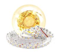 Arotelicht 5m LED Strip12V Warm White Light Bar Lights Band 5050SMD Light Strip 3000K IP20 not Waterproof 300 LEDs Strip DIY Tape Lights dimmable for Indoor Decoration