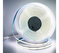 Arotelicht COB LED Strip 10m Cold White 6000K 24V, COB LED Lights without Power Supply Dimmable, High Density, 320LEDs/m IP20 for Bedroom Kitchen Interior Decoration