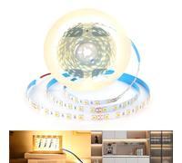 Arotelicht LED Light Strip Warm White 3000K,16.4ft/5M 300LEDs Flexible Strip Cuttable SMD5050 24V Tape Lights for Kitchen Home Cabinet Mirror Door (No Power Supply/Plug)