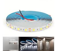 Arotelicht LED Strip 16.4ft/5M 300LEDs Flexible Strip Cuttable SMD5050 Tape Lights for Kitchen Home Cabinet Mirror Door (No Power Supply/Plug) (5M 12volt, Cool White)