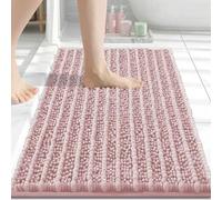 Arotive Luxury Bathroom Rugs 24x16, Extra Soft Thick Absorbent Shaggy Chenille Bath Rugs, Non-Slip Machine Wash Dry, Bath Mats for Bathroom Floor, Tub and Shower, Home Decor Accessories, Dirty Pink
